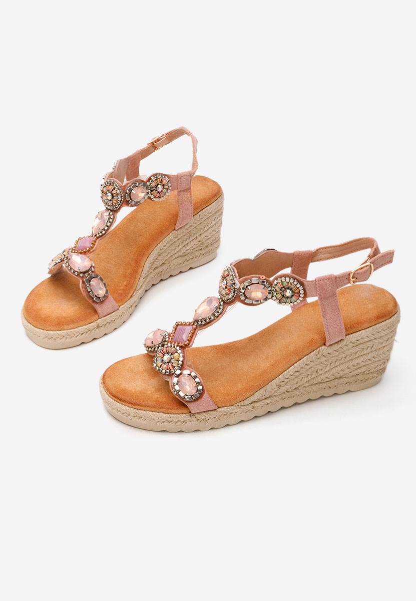 Sandale cu platforma Jacquelynn roz