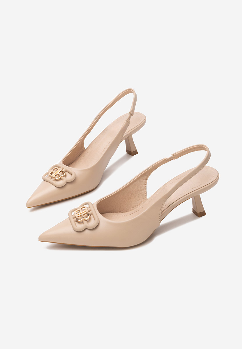 Pantofi slingback Belabisa kaki
