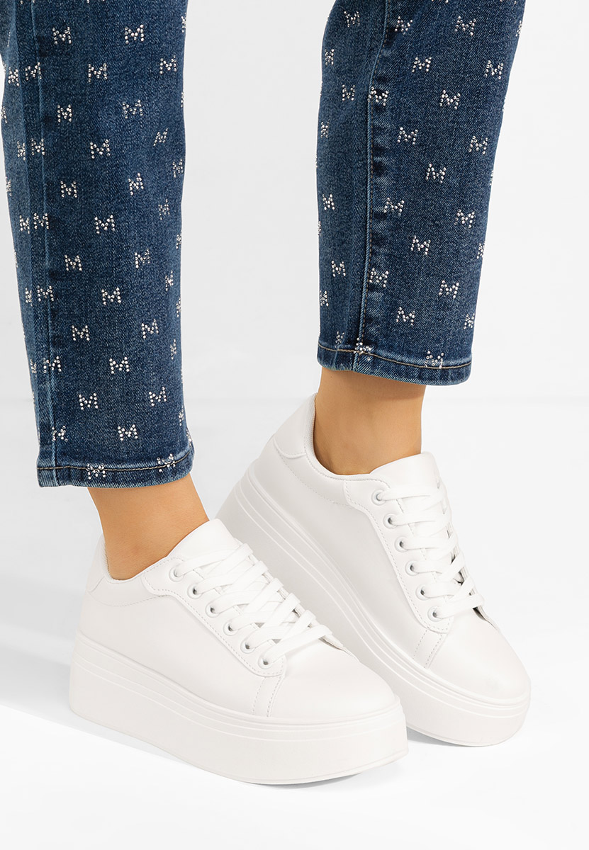 Sneakers cu platformă Albea albi