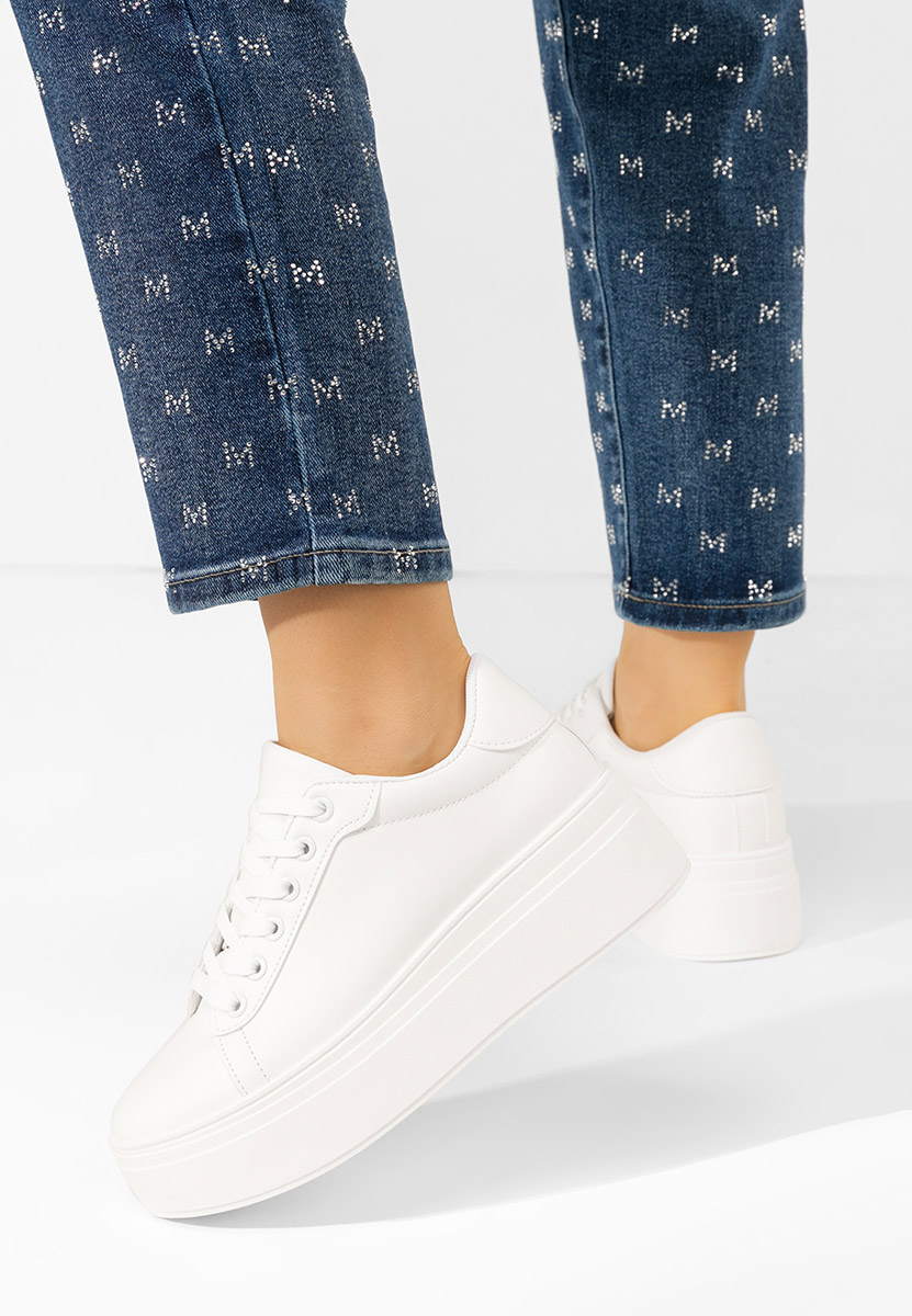 Sneakers cu platformă Albea albi