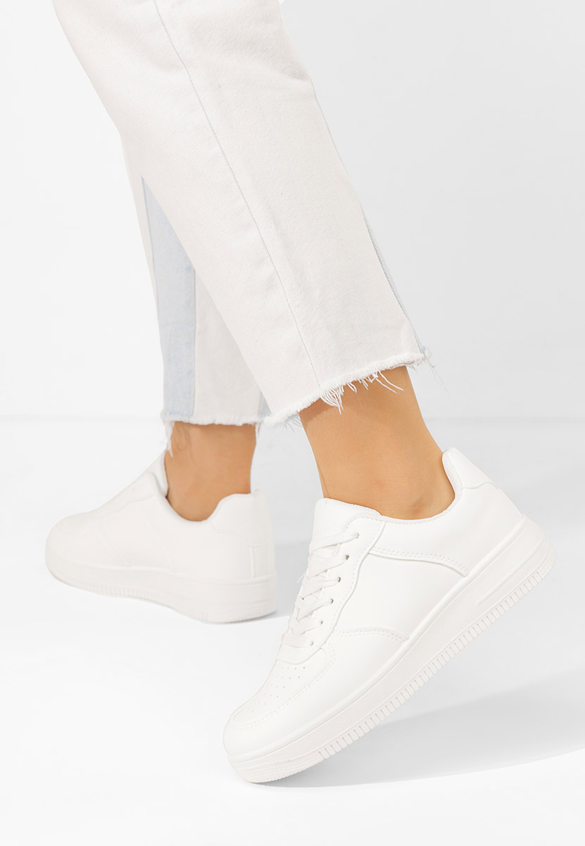 Sneakers dama Geneua albi