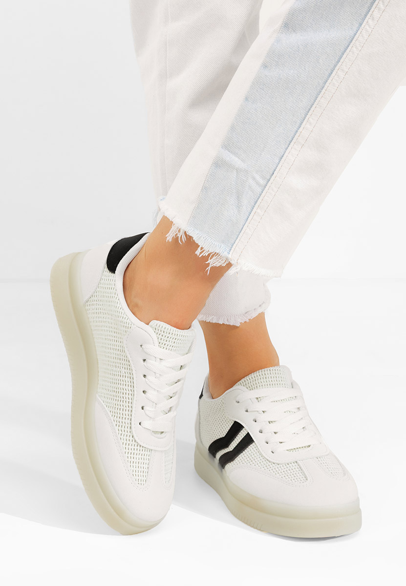 Sneakers dama Amylana albi