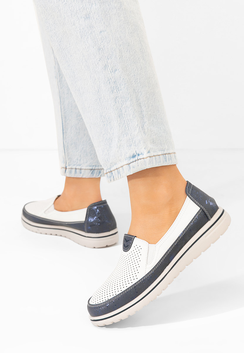 Pantofi casual dama Kalysa V2 albi