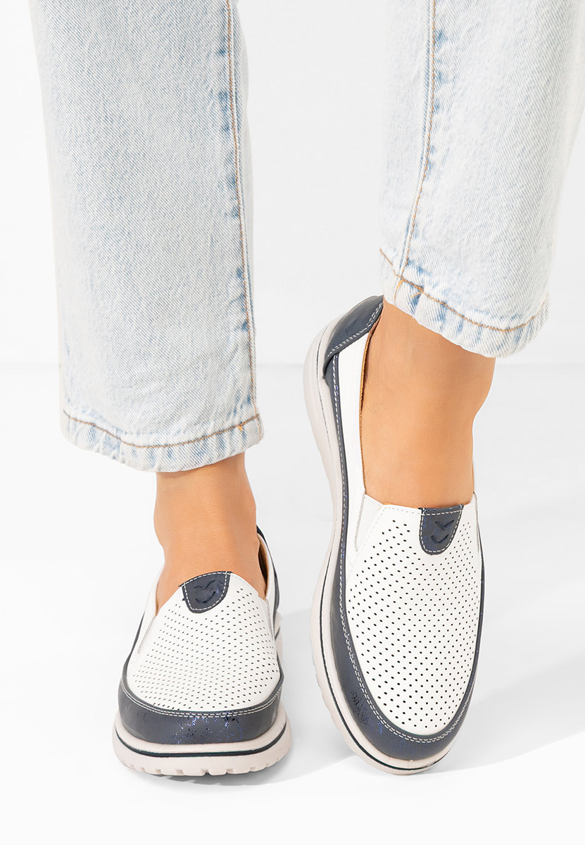 Pantofi casual dama Kalysa V2 albi