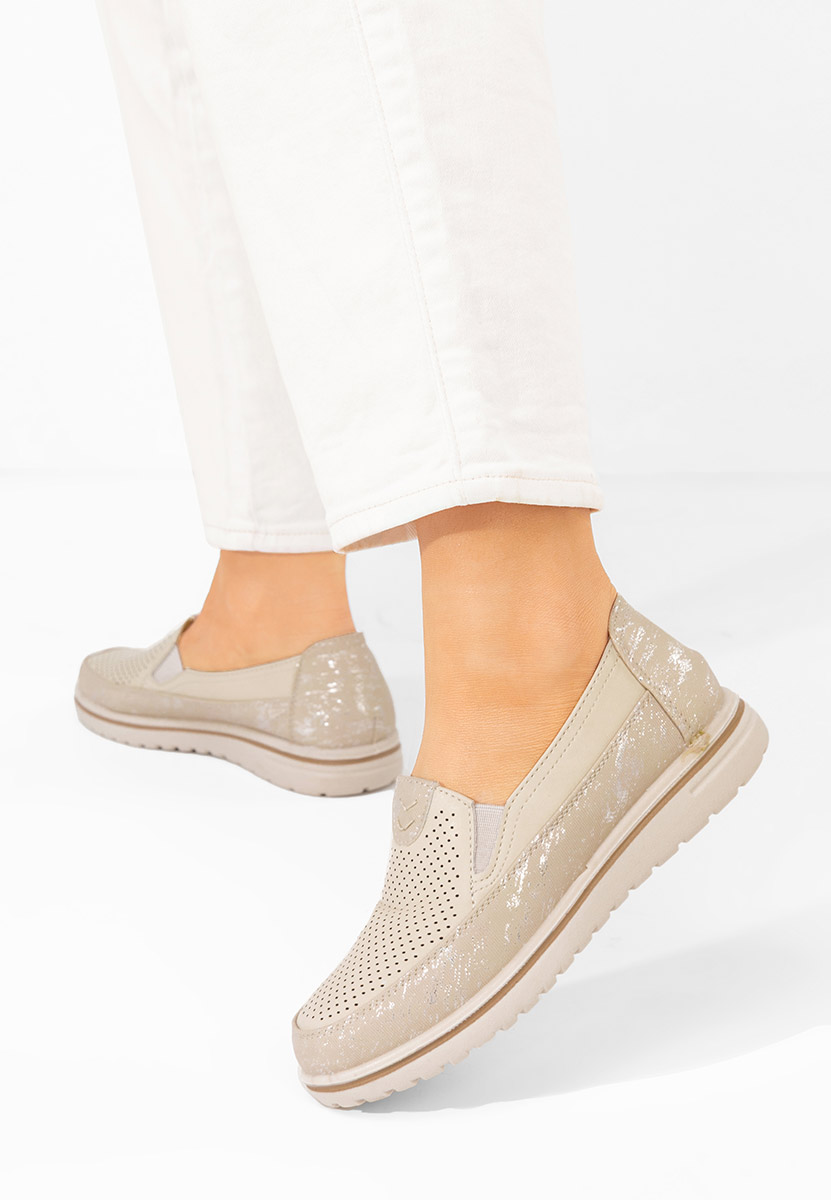 Pantofi casual dama Kalysa bej