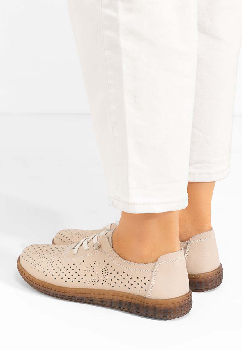 Pantofi casual dama Feona bej
