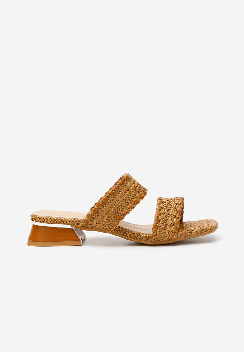 Papuci cu toc Cindi V2 camel