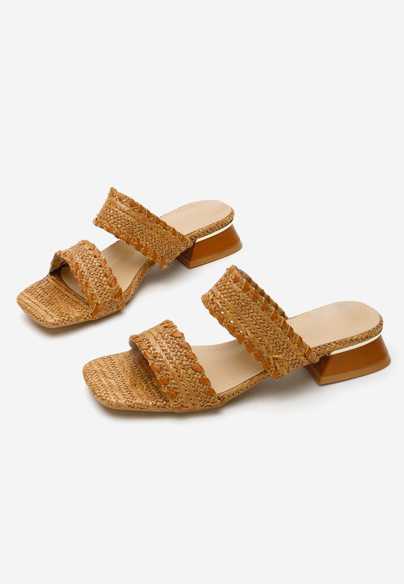 Papuci cu toc Cindi V2 camel