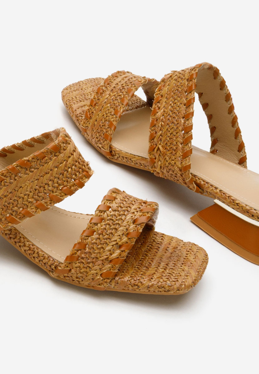Papuci cu toc Cindi V2 camel