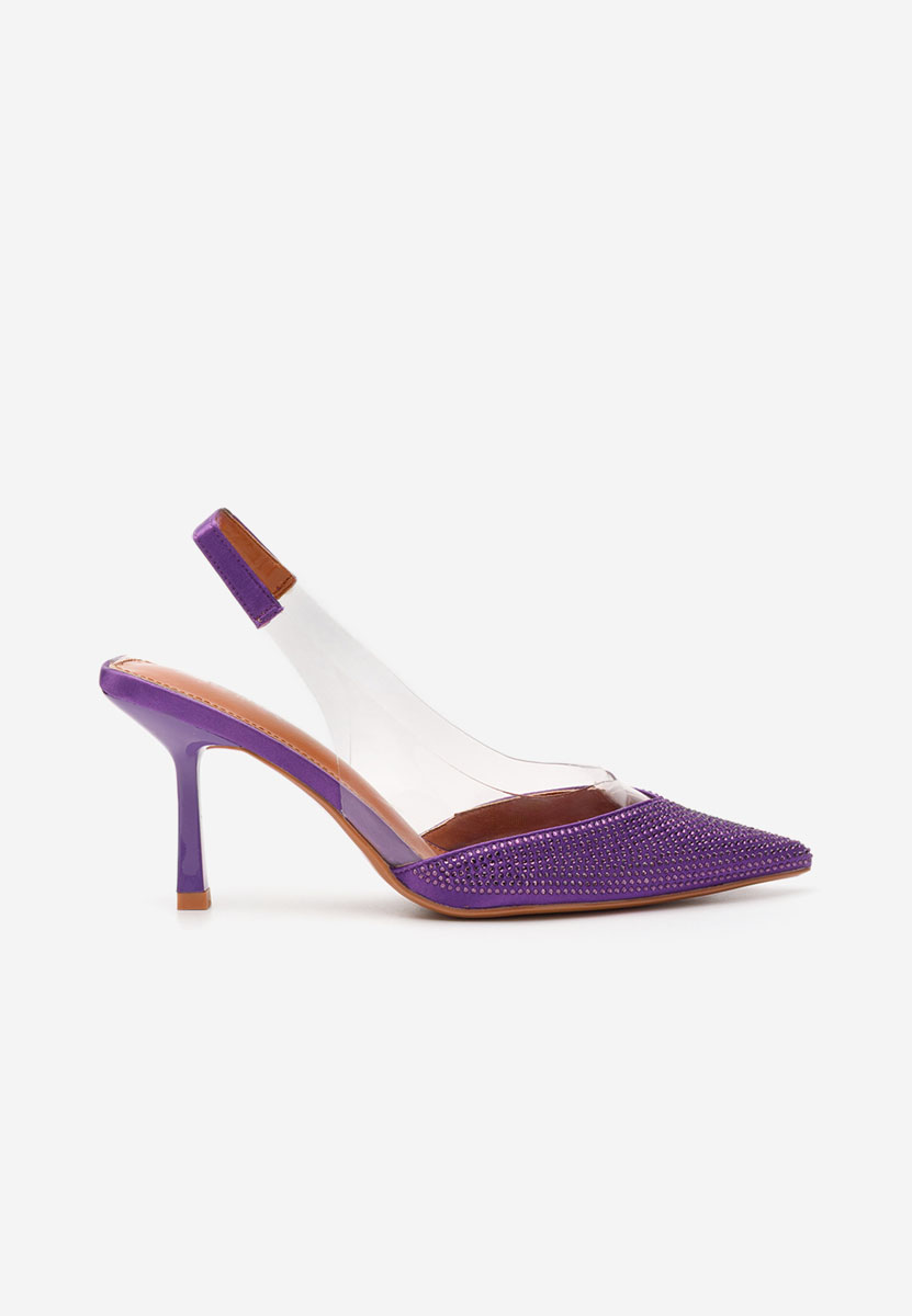 Pantofi slingback Marylena mov