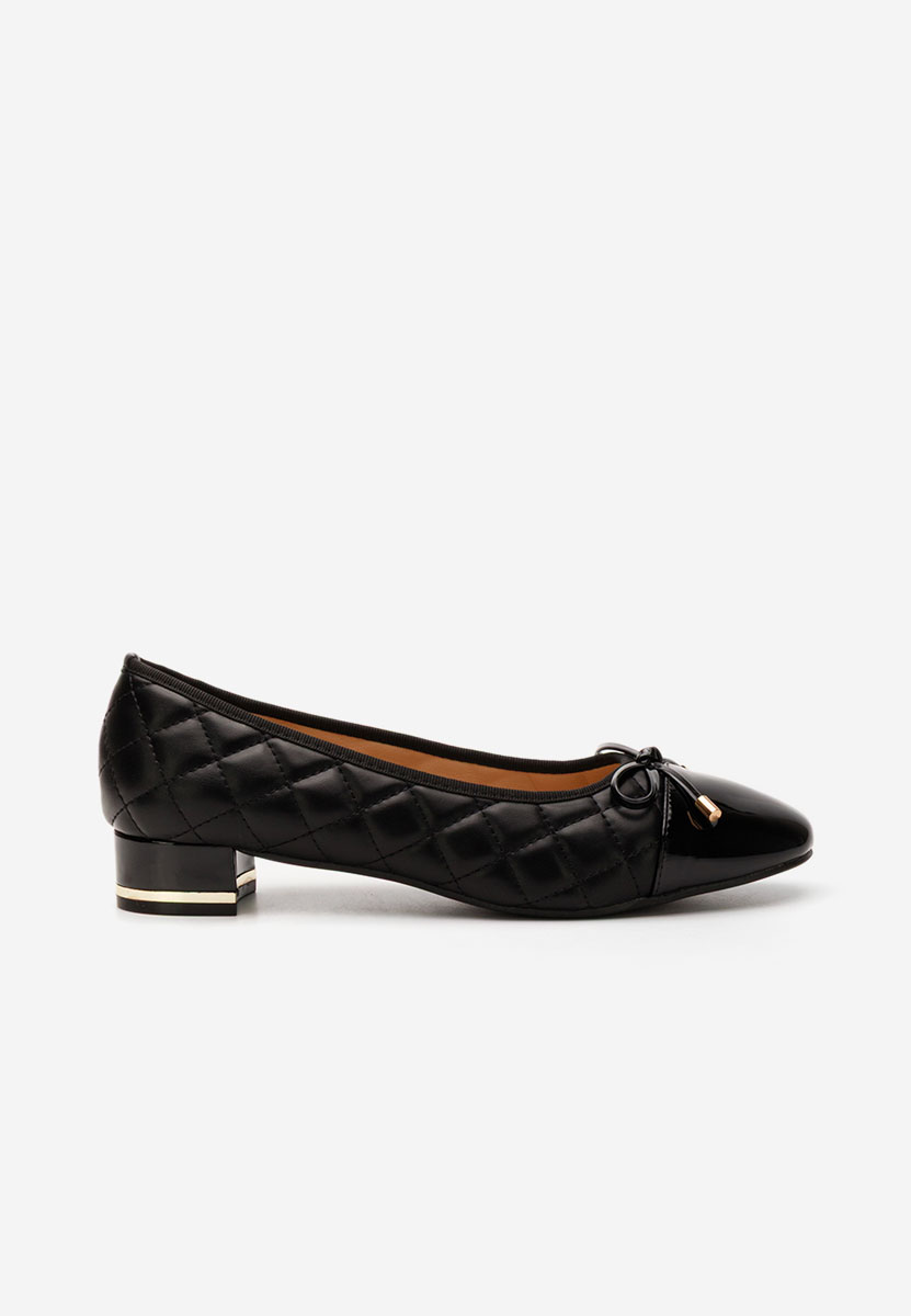 Pantofi cu toc mic Toya negri