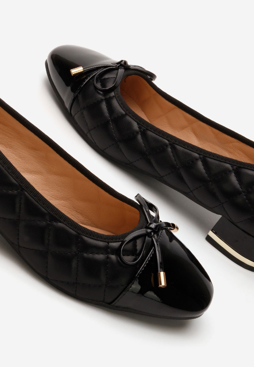 Pantofi cu toc mic Toya negri