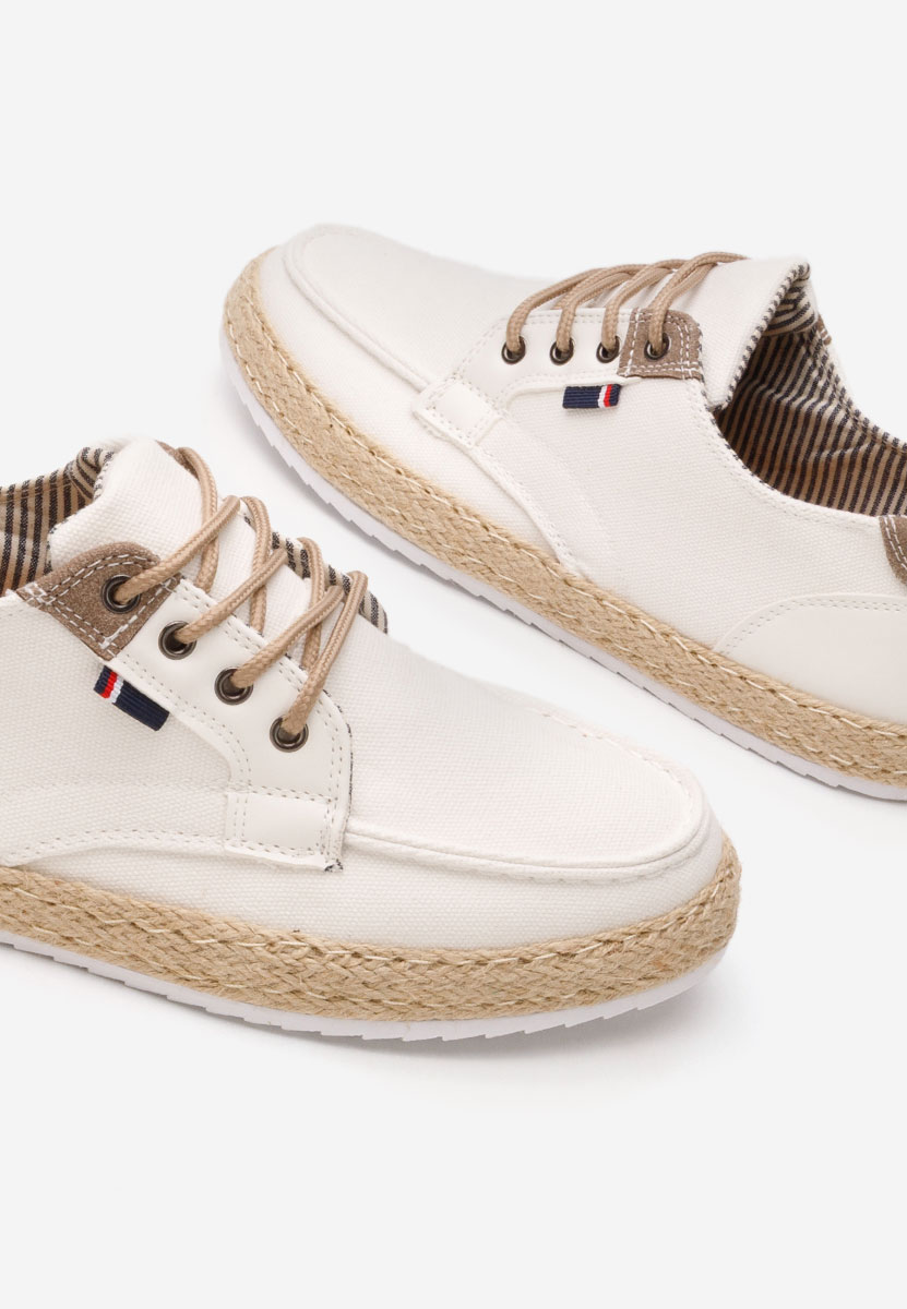Pantofi casual barbati Tegan albi