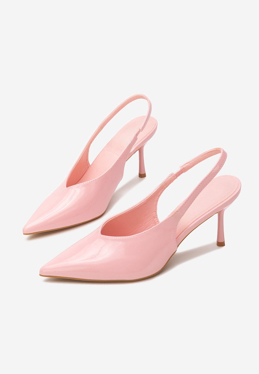 Pantofi slingback Dollya roz