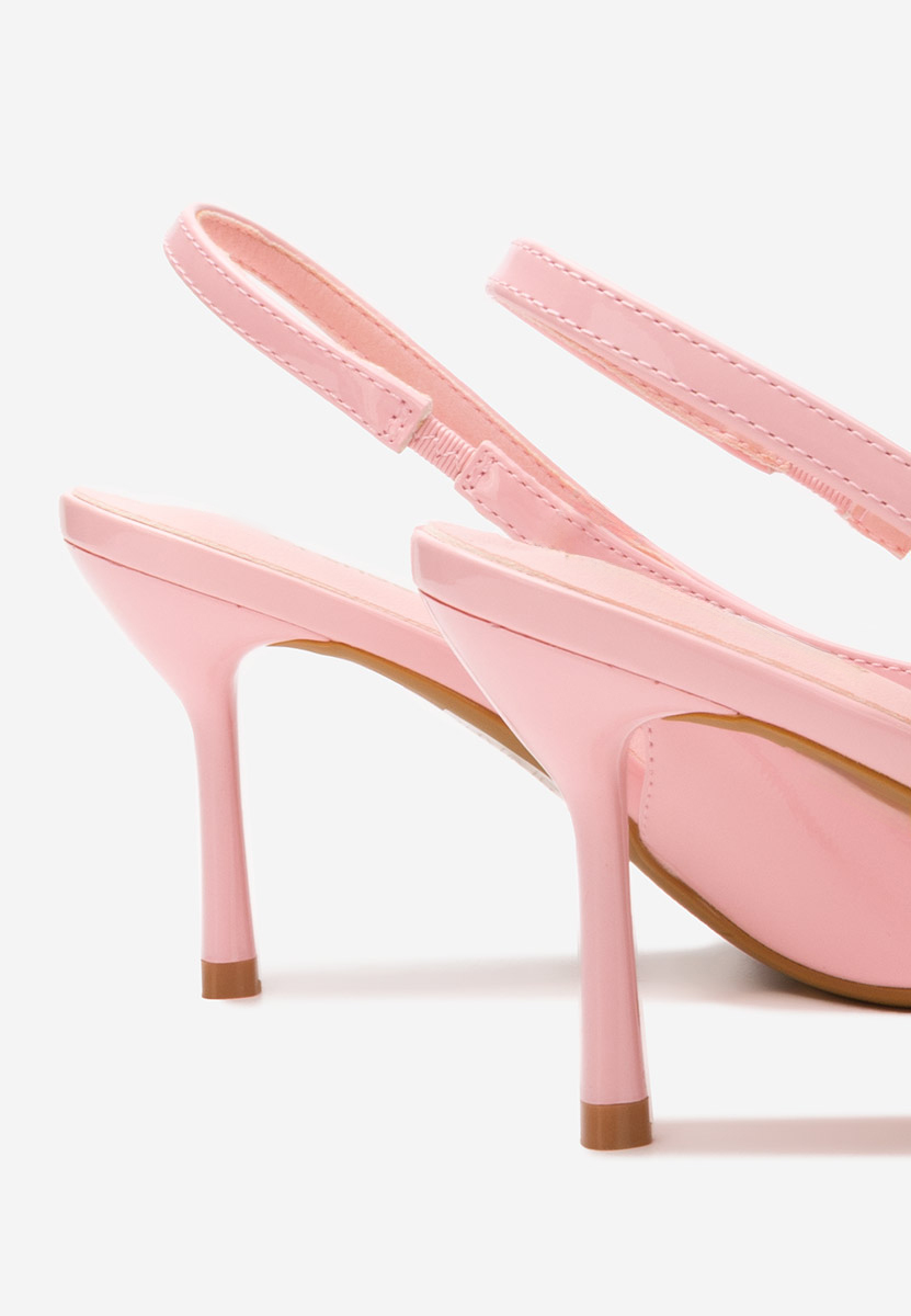 Pantofi slingback Dollya roz
