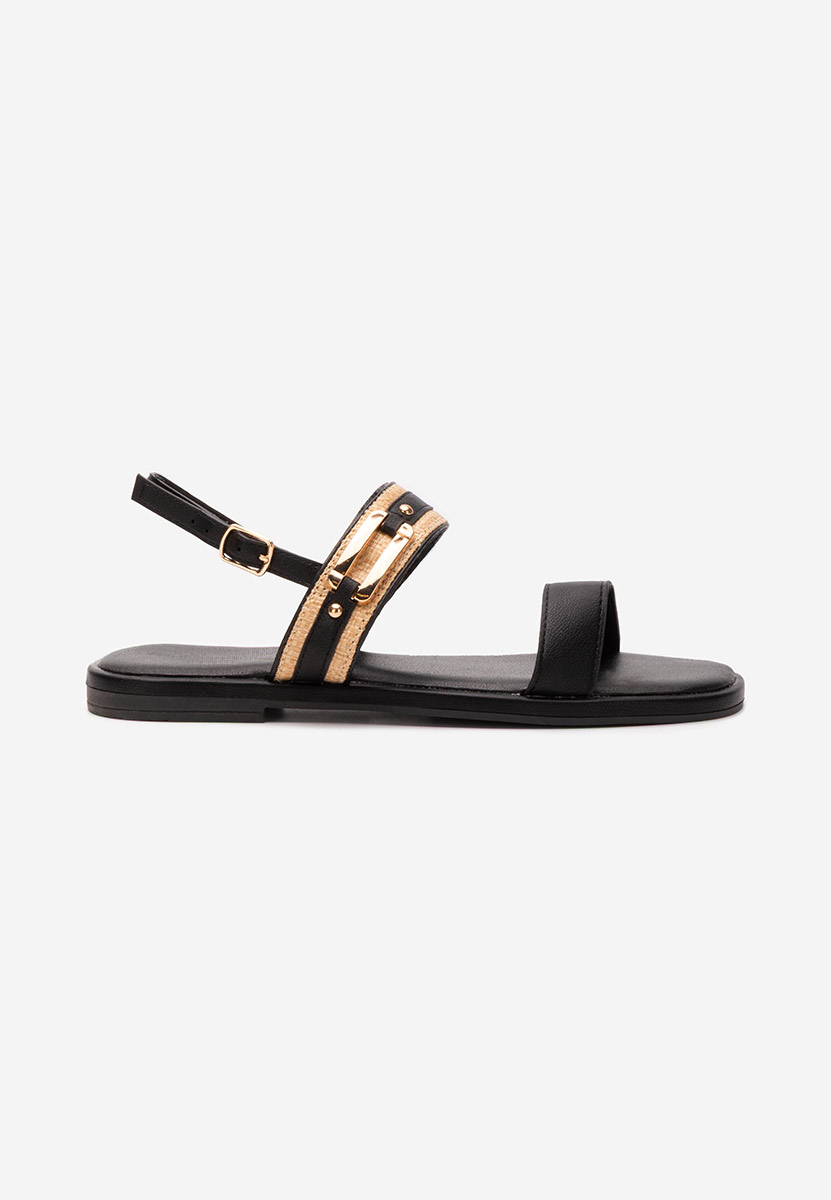 Sandale fara toc Shirly negre