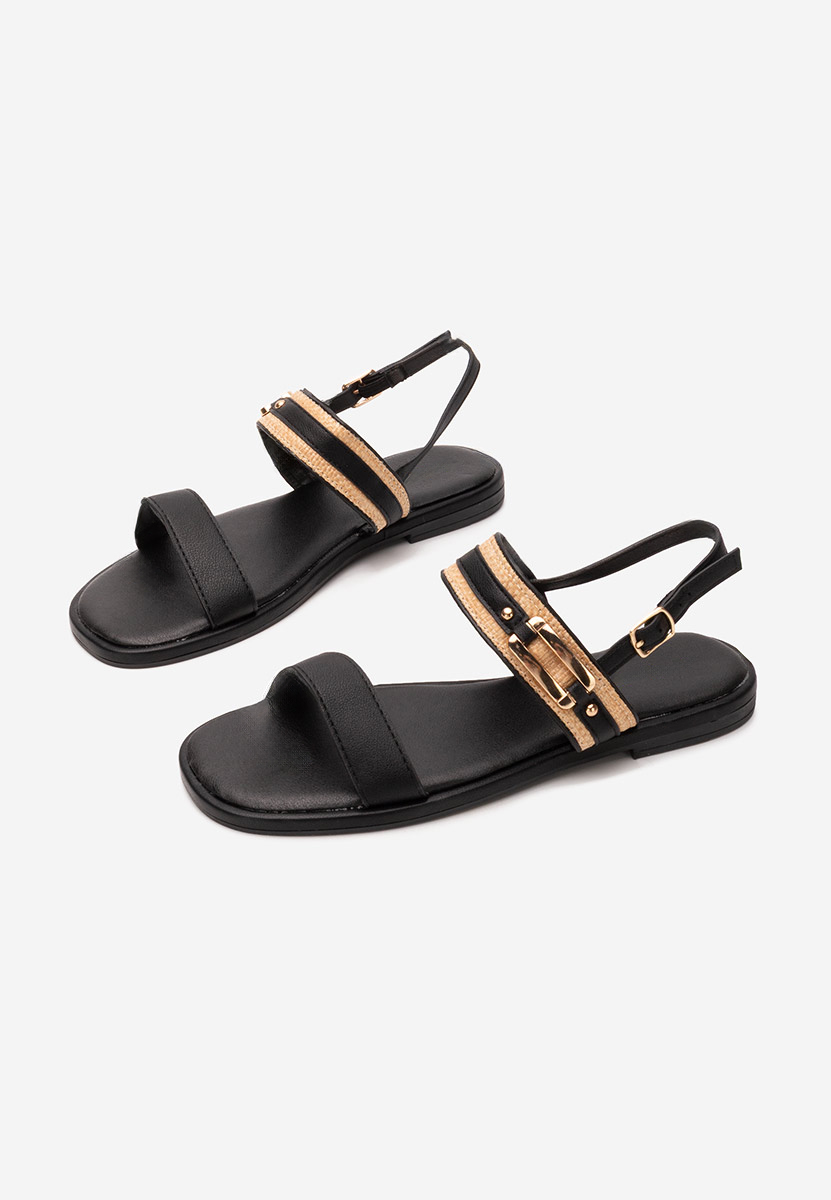 Sandale fara toc Shirly negre