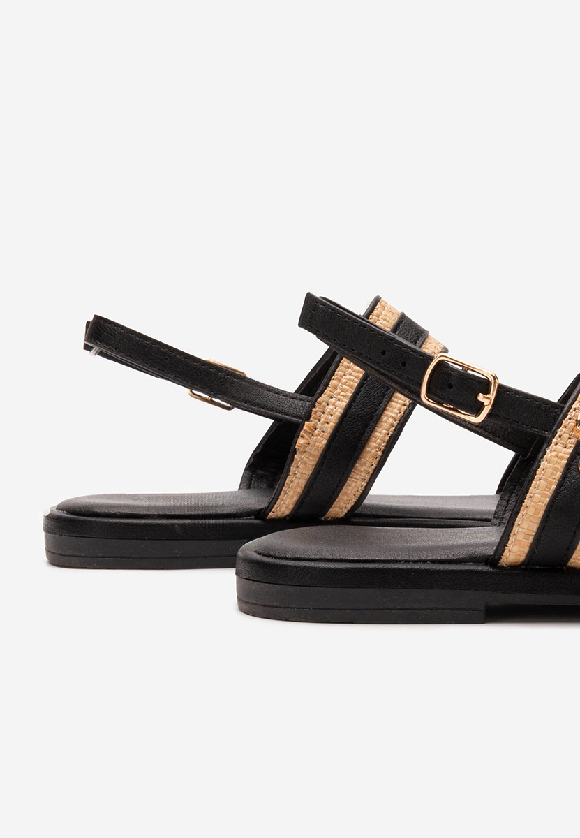 Sandale fara toc Shirly negre