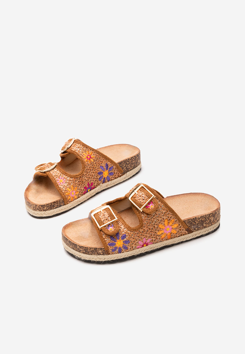 Papuci cu platformă JOELIA camel