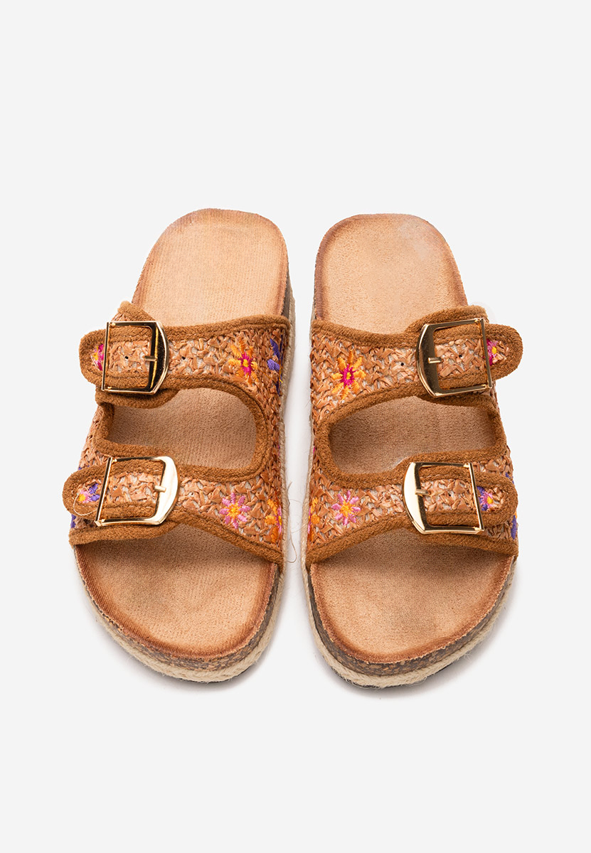 Papuci cu platformă JOELIA camel