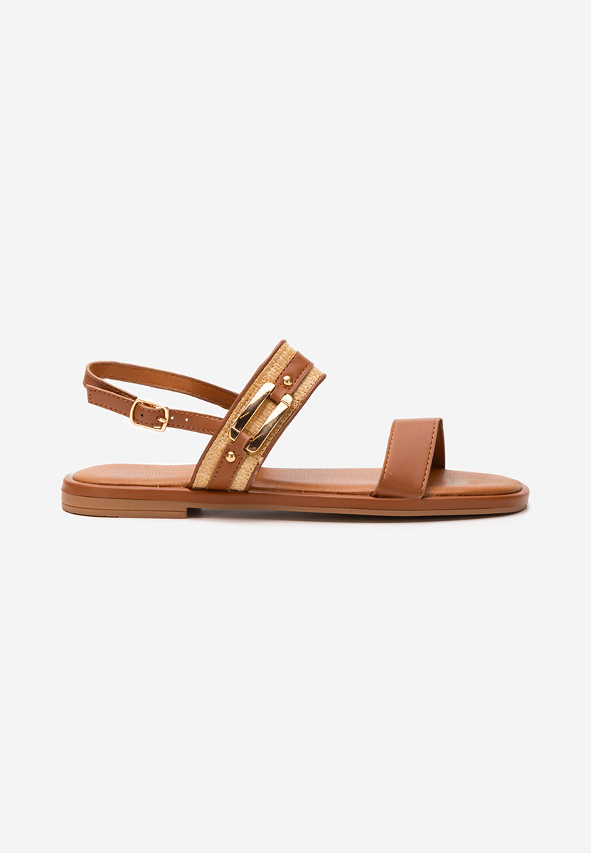 Sandale fara toc Shirly camel