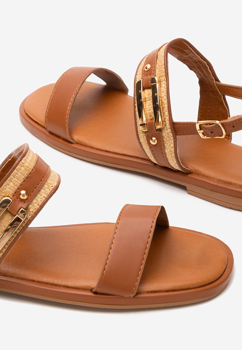 Sandale fara toc Shirly camel