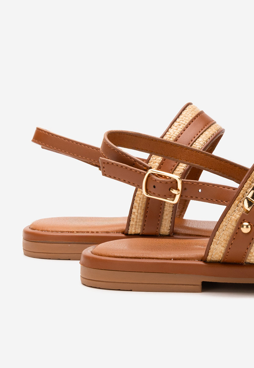 Sandale fara toc Shirly camel