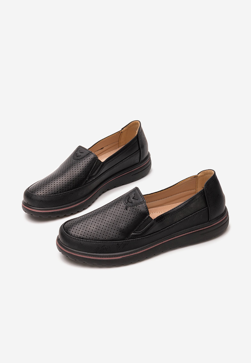 Pantofi casual dama Kalysa negri