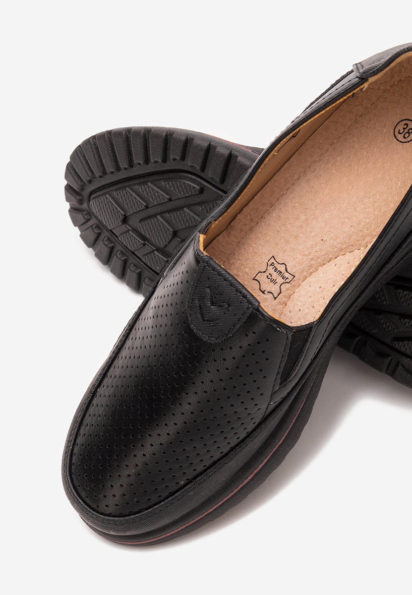 Pantofi casual dama Kalysa negri
