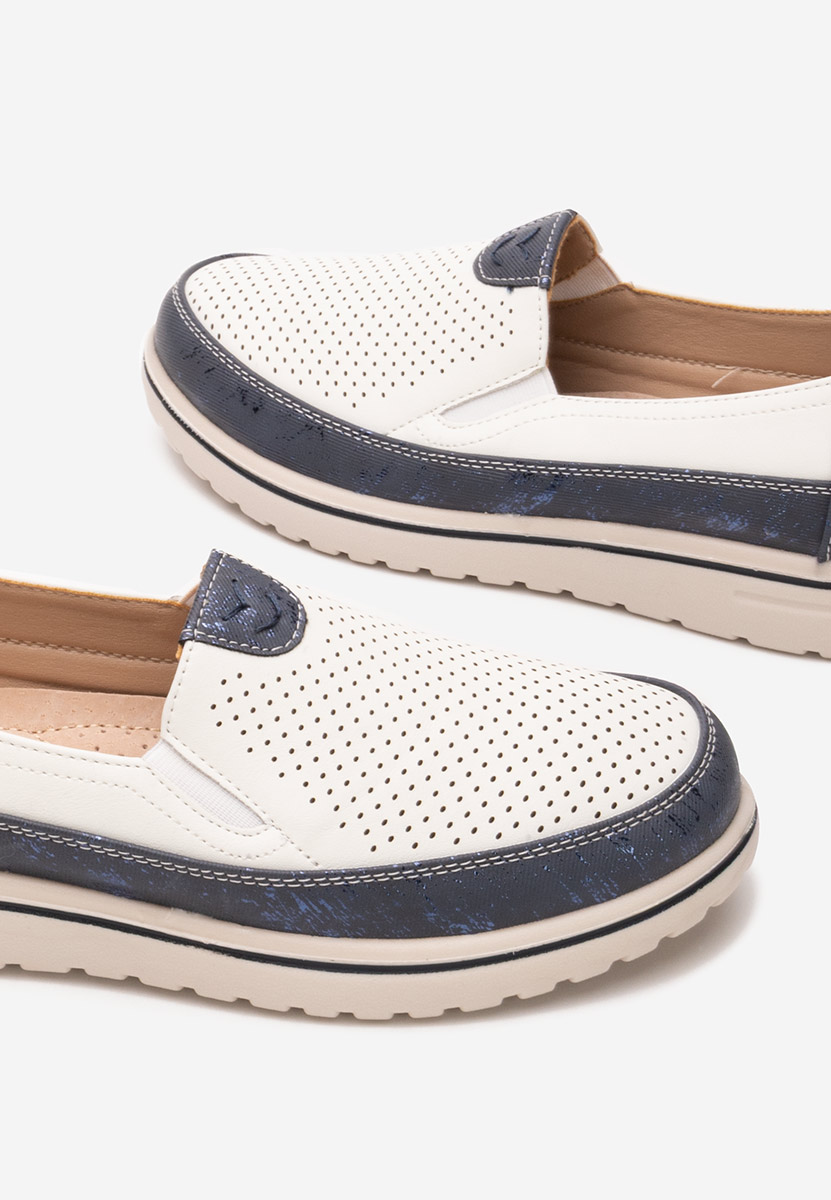 Pantofi casual dama Kalysa V2 albi