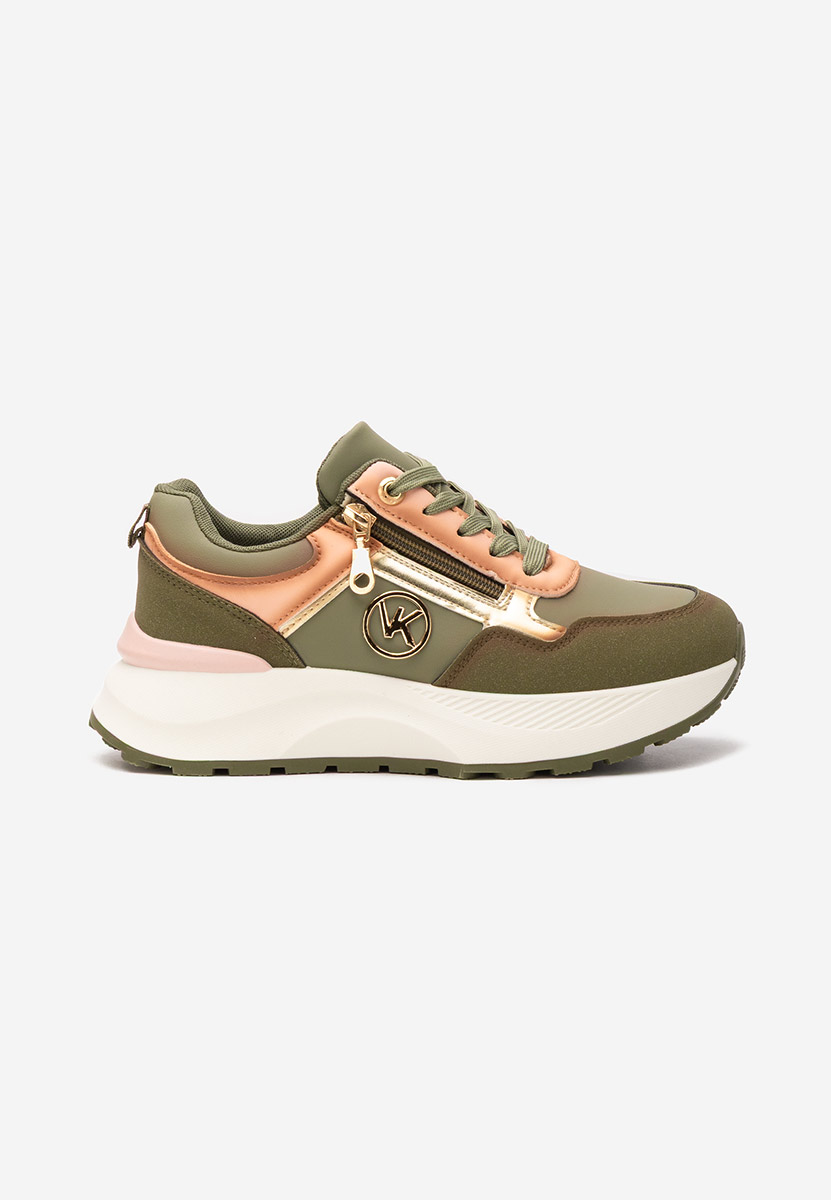 Sneakers cu platformă Viktoria verzi