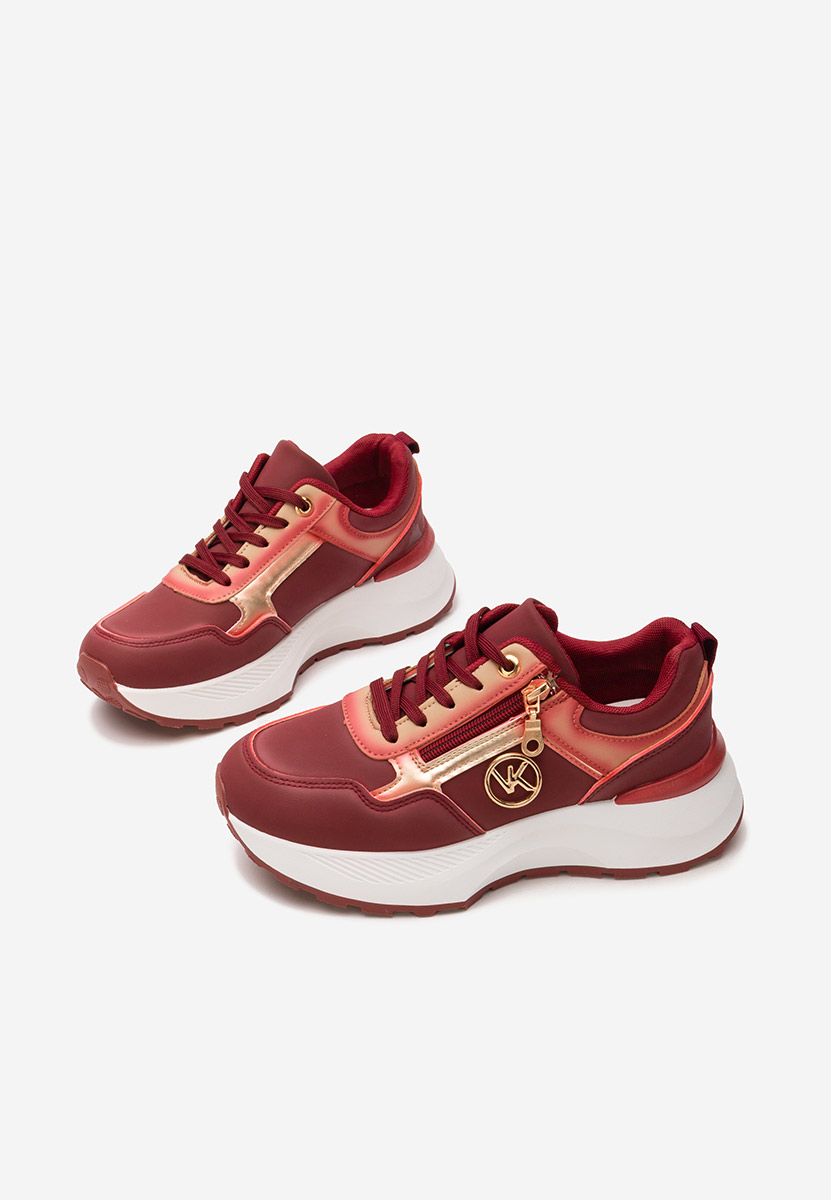 Sneakers cu platformă Viktoria rosii