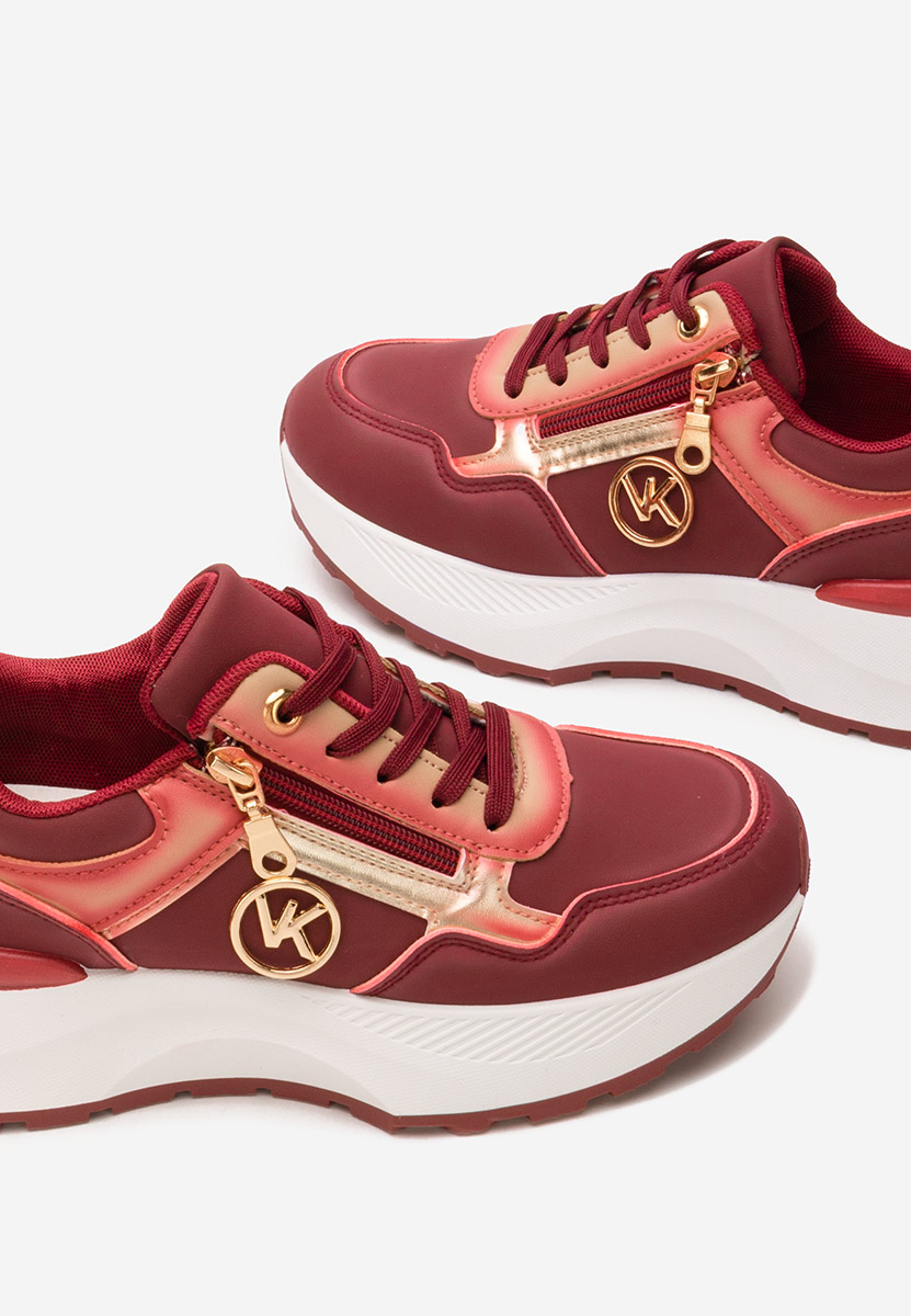 Sneakers cu platformă Viktoria rosii