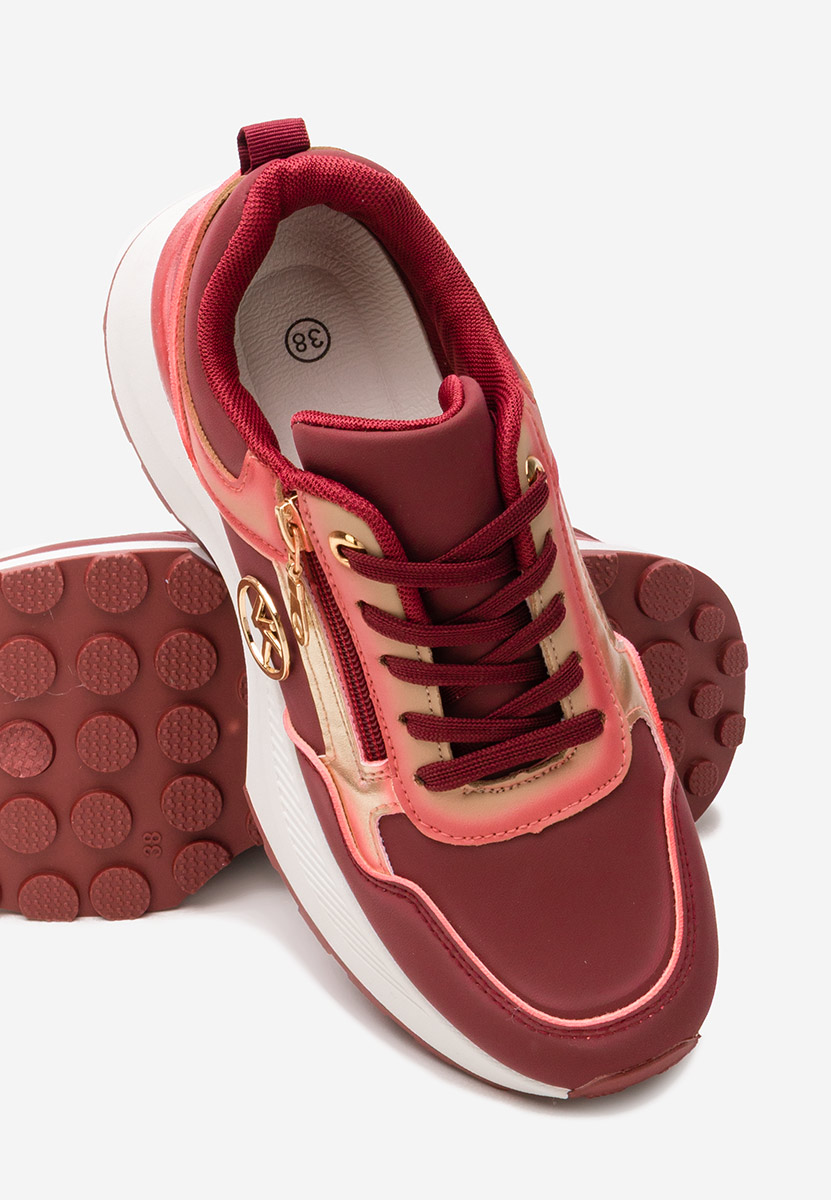 Sneakers cu platformă Viktoria rosii