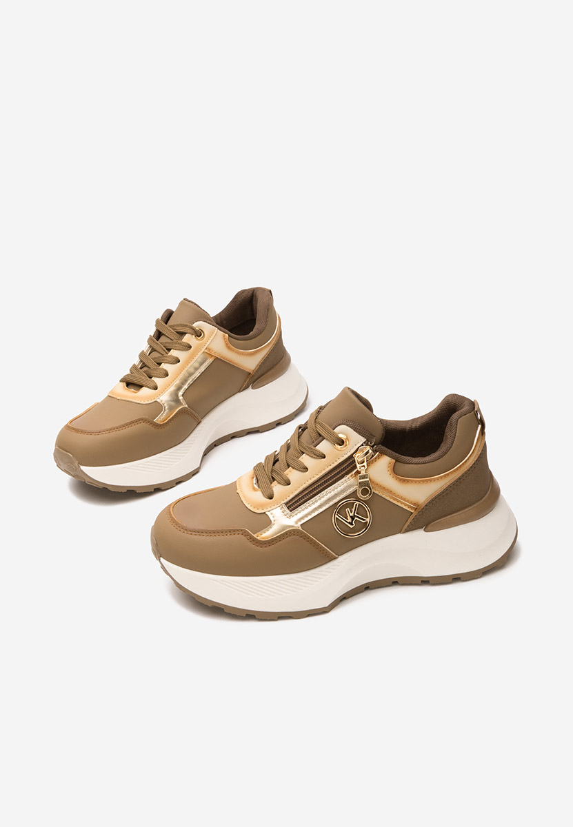 Sneakers cu platformă Viktoria kaki