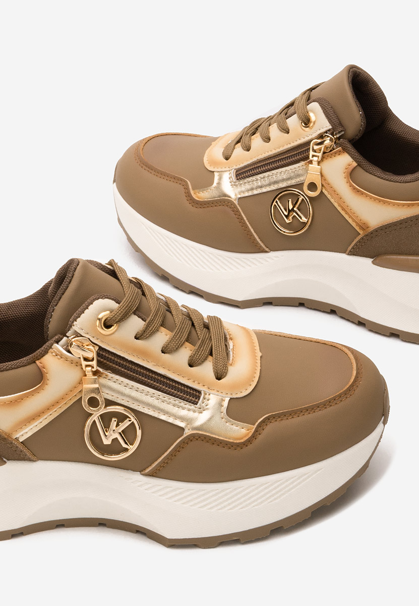 Sneakers cu platformă Viktoria kaki