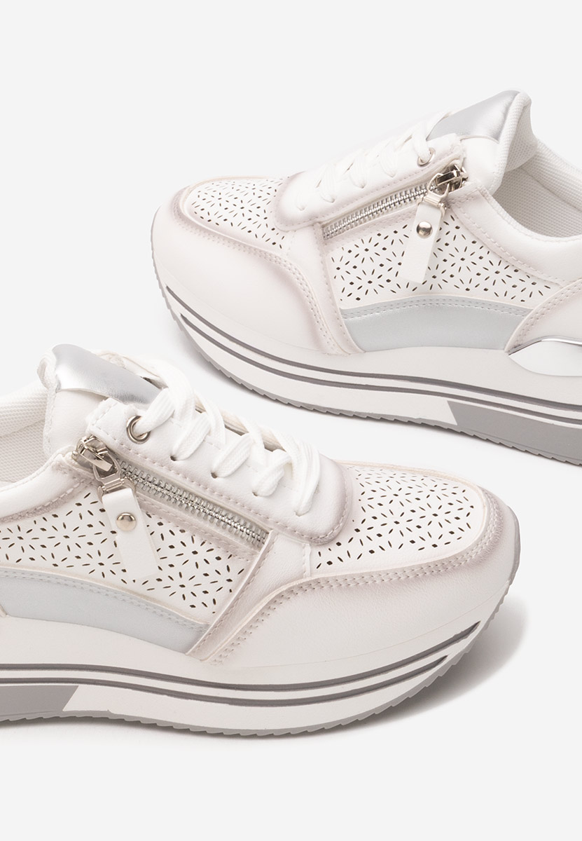 Sneakers cu platformă Reita albi