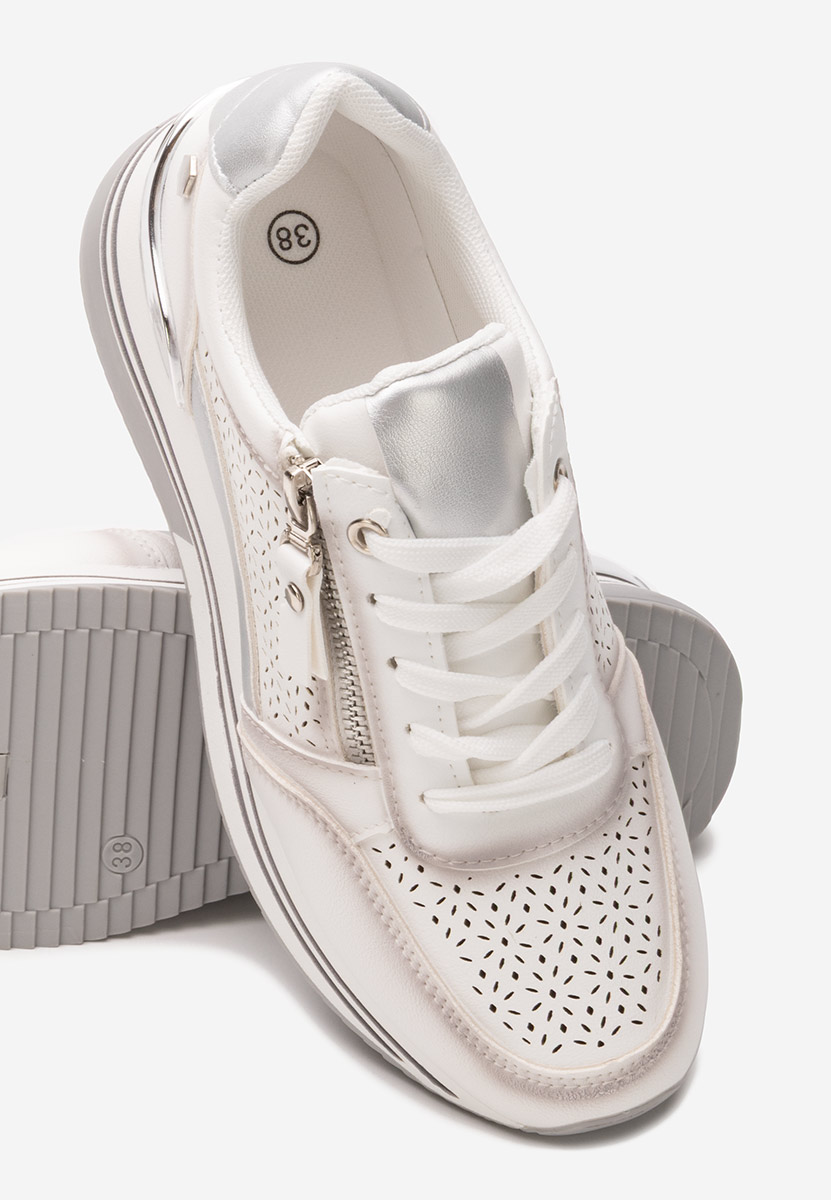 Sneakers cu platformă Reita albi