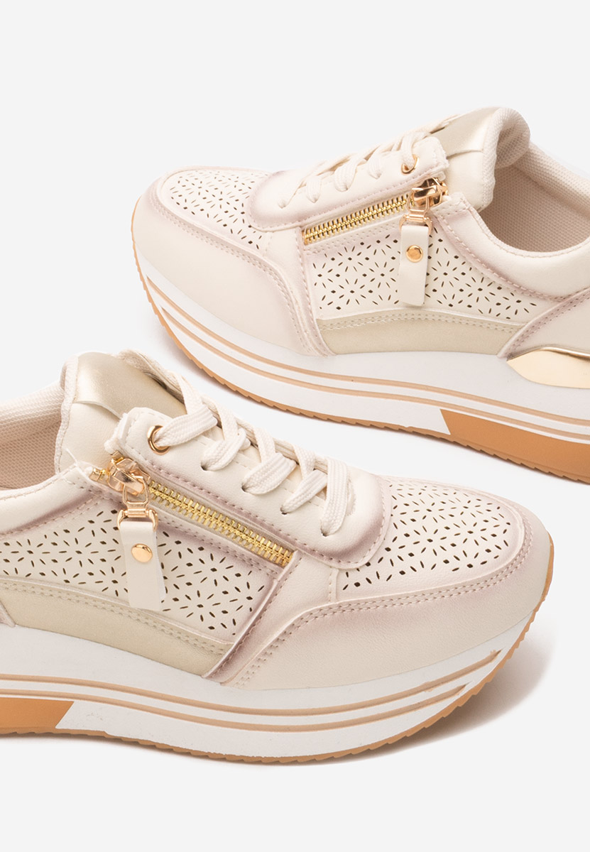 Sneakers cu platformă Reita bej