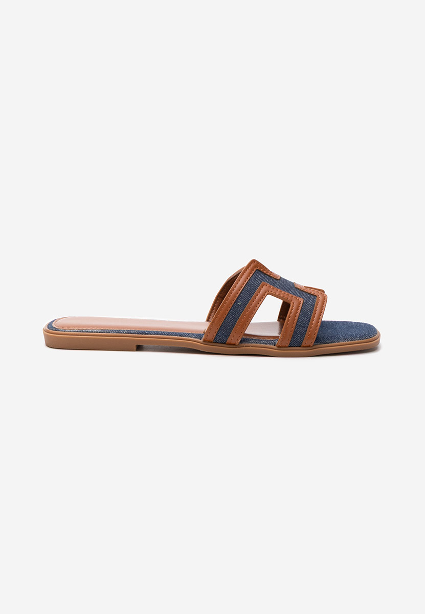 Papuci fara toc Zoralia jeans