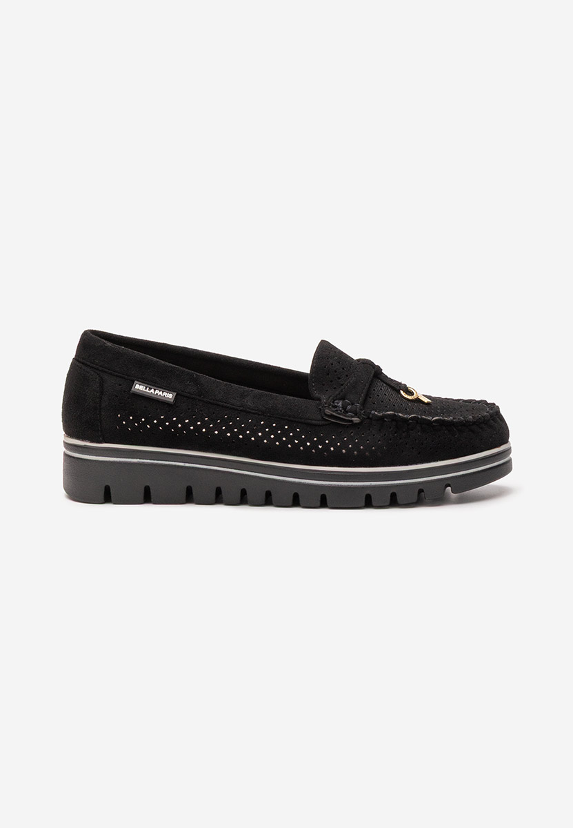 Mocasini de vara dama Manise V4 negri