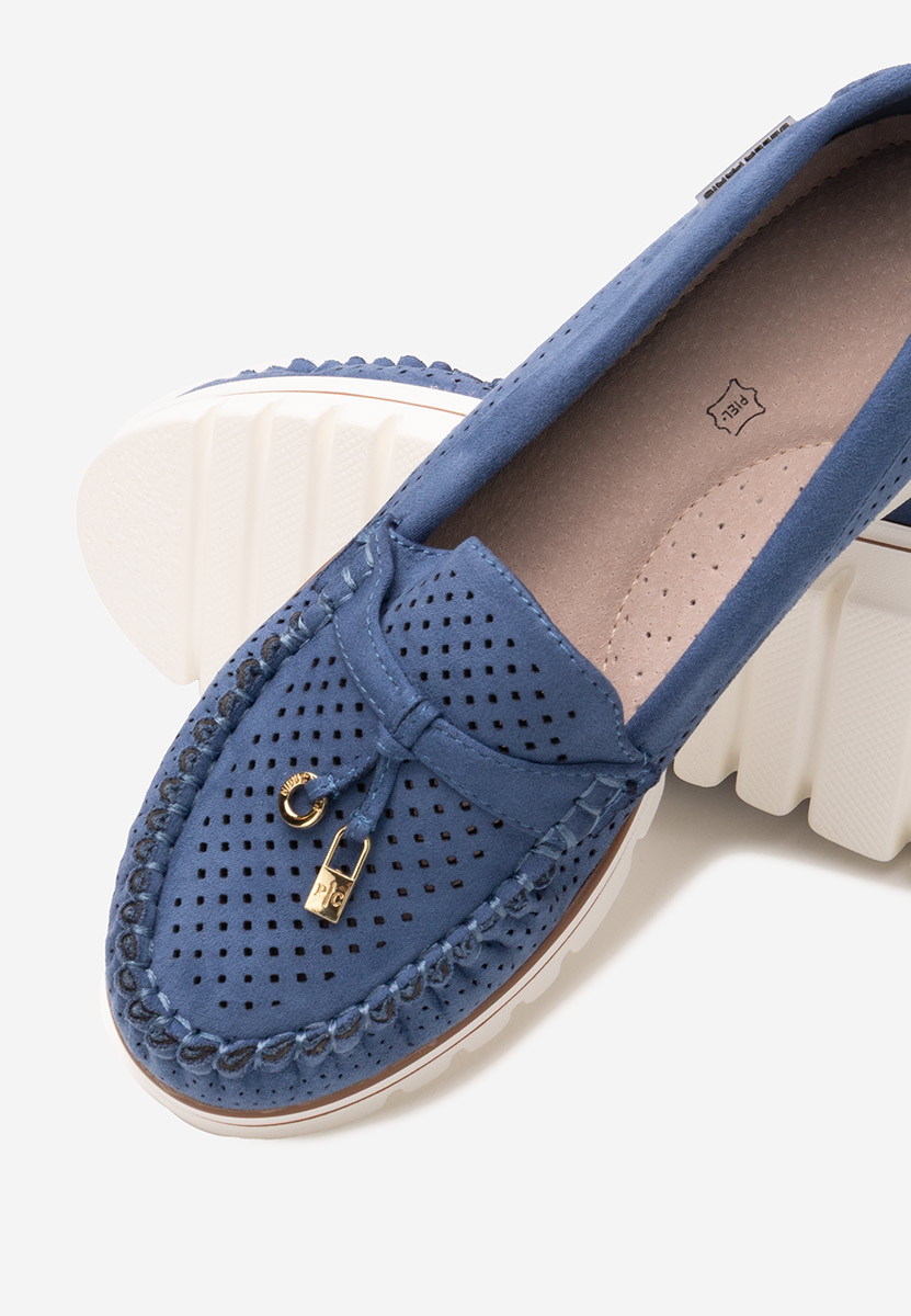 Mocasini de vara dama Manise V4 albastri