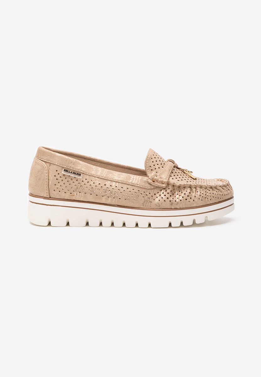 Mocasini de vara dama Manise V4 aurii