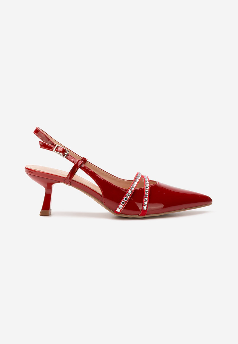 Pantofi slingback Crinna rosii