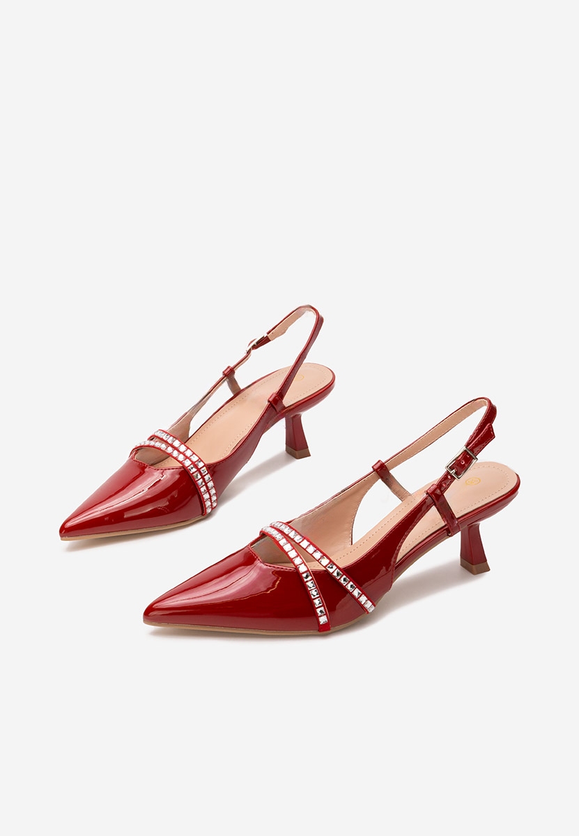 Pantofi slingback Crinna rosii