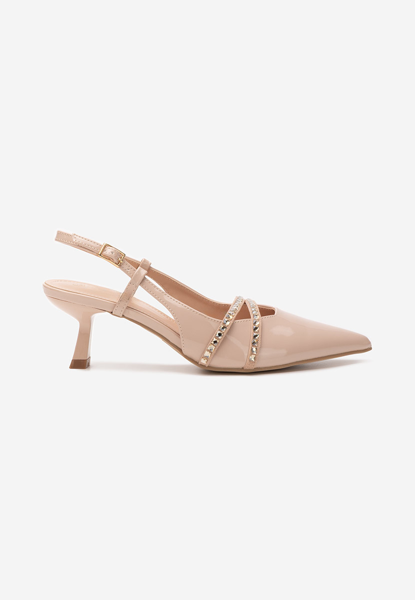 Pantofi slingback Crinna nude