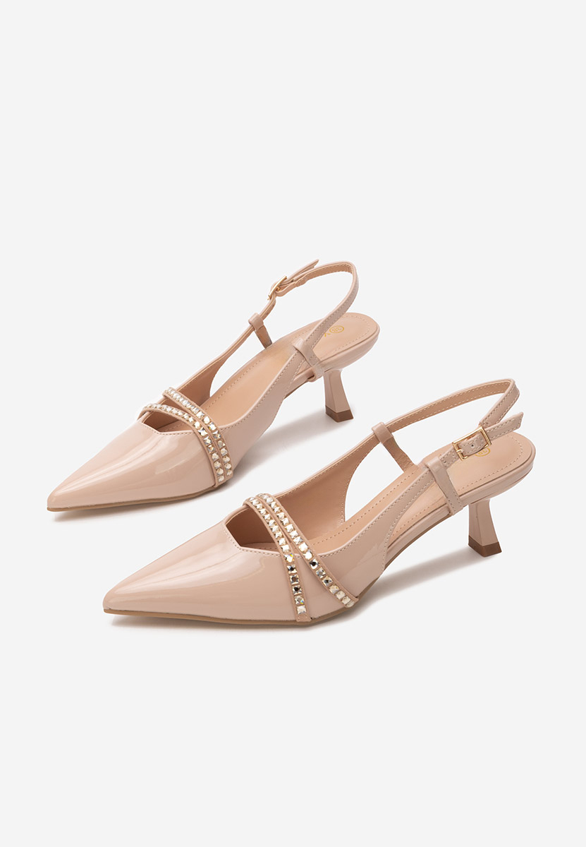 Pantofi slingback Crinna nude