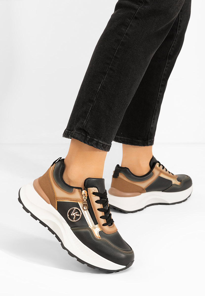 Sneakers cu platformă Viktoria negri