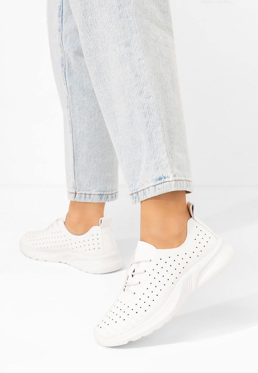 Sneakers dama Clarence albi