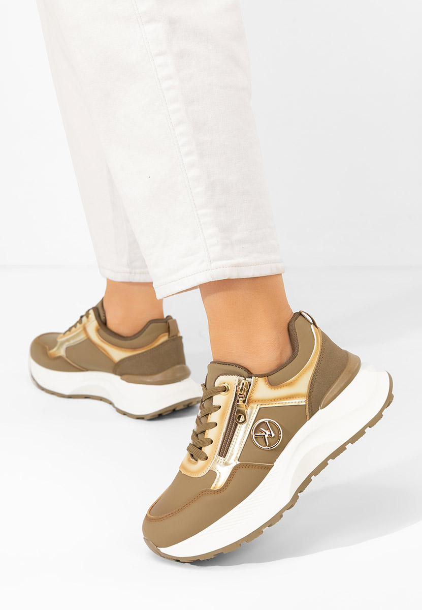 Sneakers cu platformă Viktoria kaki